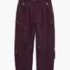 Pantaloni tie-dye con cerniere