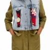 Parka ibrido ricamato 2 in 1 Parka ibrido ricamato 2 in 1