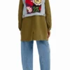 Parka ibrido ricamato 2 in 1 Parka ibrido ricamato 2 in 1