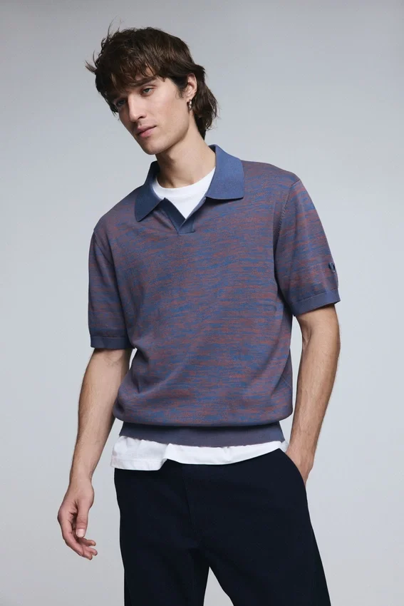 Polo in jacquard Polo in jacquard