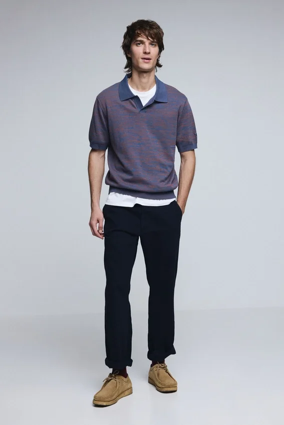 Polo in jacquard Polo in jacquard