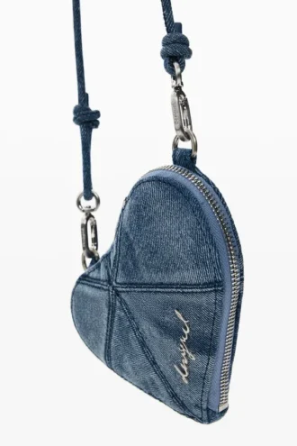 Portafoglio a tracolla con mini cuore