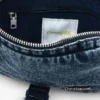 Portafoglio a tracolla in denim con Applicazioni