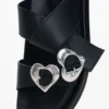 Sandali con zeppa a forma di cuore
