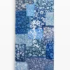 Sciarpa rettangolare con toppe in denim