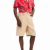 Shorts a tinta unita con tasche