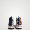 Sneaker alte con plateau e stampa animalier