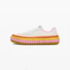 Sneaker con suola multicolore