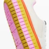 Sneaker con suola multicolore