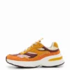 Sneaker da corsa in pelle crosta Patchwork