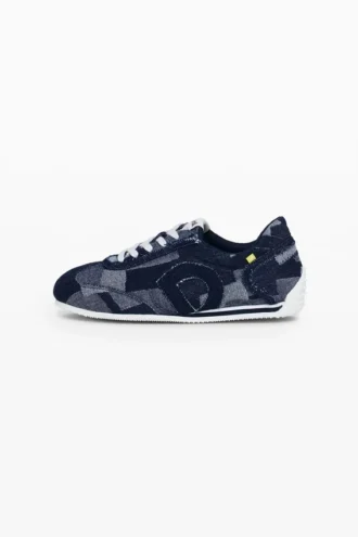 Sneaker in patchwork di denim