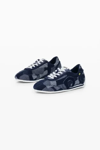 Sneaker in patchwork di denim