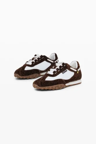 Sneaker in pelle combinata