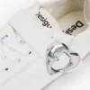 Sneaker in pelle con fibbia