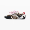 Sneaker patchwork con stampa animalier