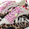 Sneaker patchwork con stampa animalier
