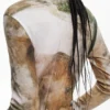 T-shirt a collo alto con cavallo