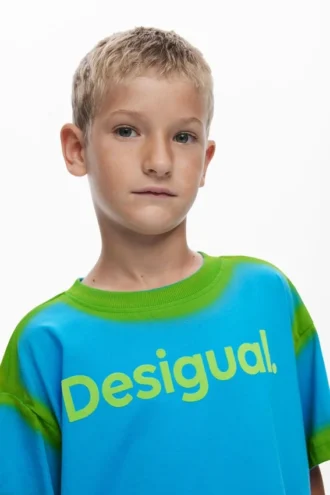 T-shirt a maniche corte con effetto sfumato