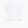 T-shirt a maniche corte con fiori ricamati T-shirt a maniche corte con fiori ricamati