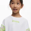 T-shirt a maniche corte con paillettes