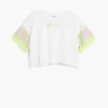 T-shirt a maniche corte con paillettes