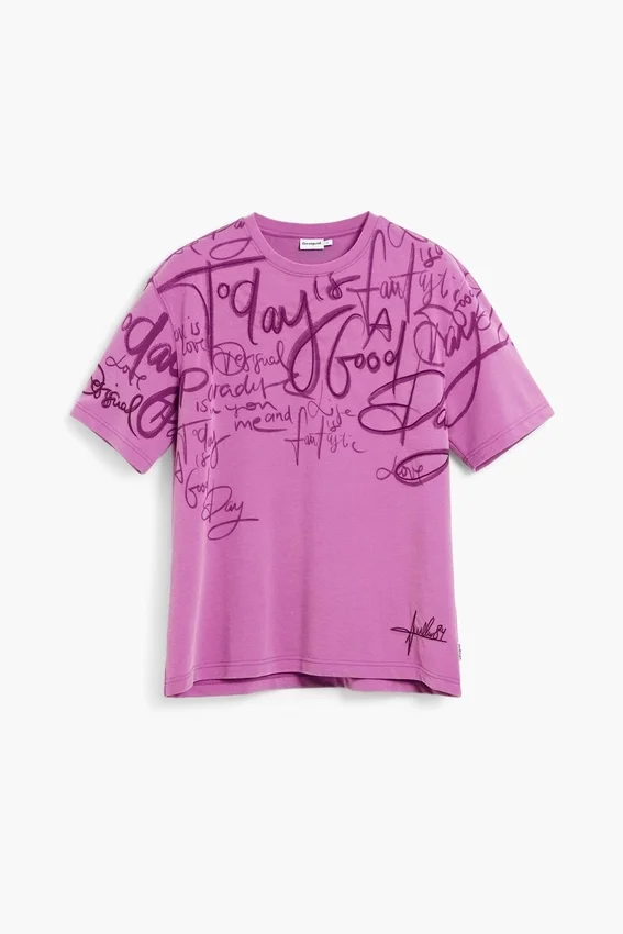 T-shirt a maniche corte con scritte T-shirt a maniche corte con scritte