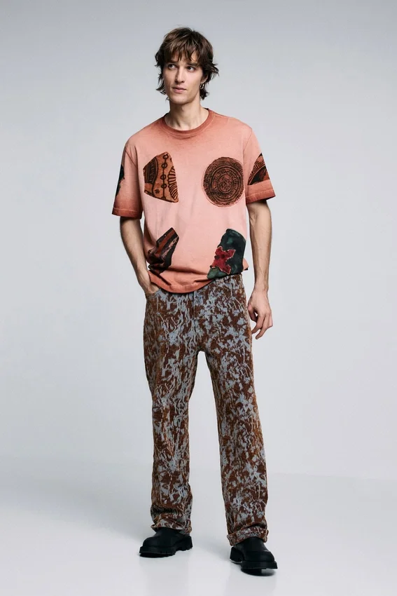 T-shirt a maniche corte Patchwork T-shirt a maniche corte Patchwork