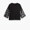 T-shirt a maniche tre quarti con stelle