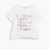 T-shirt a quadri a maniche corte