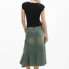 T-shirt aderente a fiori