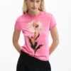 T-shirt aderente Daisy