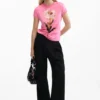 T-shirt aderente Daisy