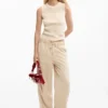 T-shirt all’uncinetto ricamata