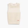 T-shirt all’uncinetto ricamata