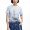 T-shirt American Magic con barca a vela