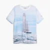T-shirt American Magic con barca a vela