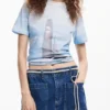 T-shirt American Magic con barca a vela