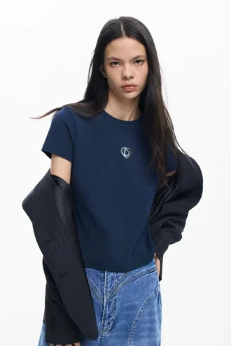T-shirt basic con logo