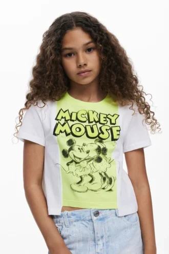 T-shirt bicolore con Mickey e Minnie Mouse™