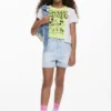 T-shirt bicolore con Mickey e Minnie Mouse™