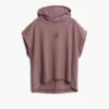 T-shirt con cappuccio e logo