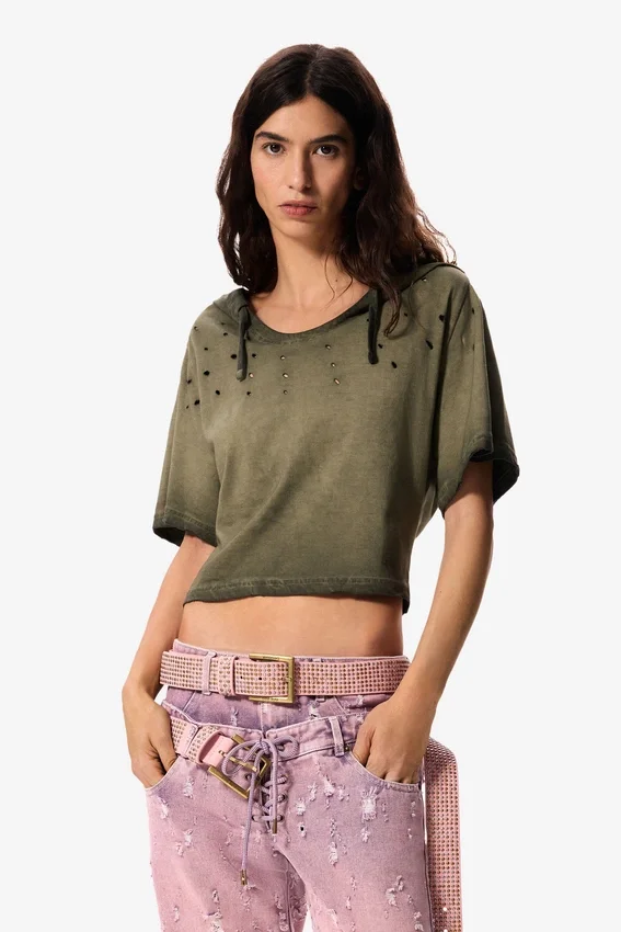 T-shirt con cappuccio Masha Popova T-shirt con cappuccio Masha Popova