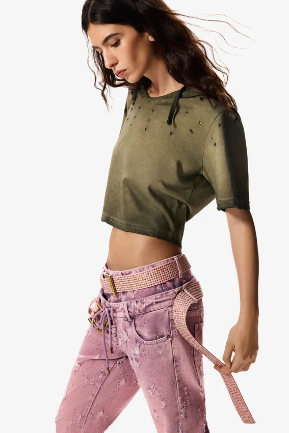 T-shirt con cappuccio Masha Popova T-shirt con cappuccio Masha Popova