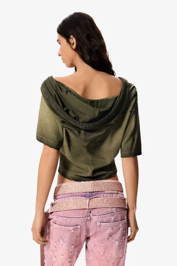 T-shirt con cappuccio Masha Popova T-shirt con cappuccio Masha Popova
