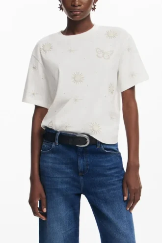 T-shirt con farfalla