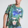 T-shirt con fiori