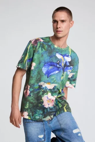 T-shirt con fiori