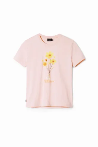 T-shirt con illustrazione margherita