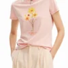 T-shirt con illustrazione margherita T-shirt con illustrazione margherita