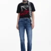 T-shirt con lacci Cherry